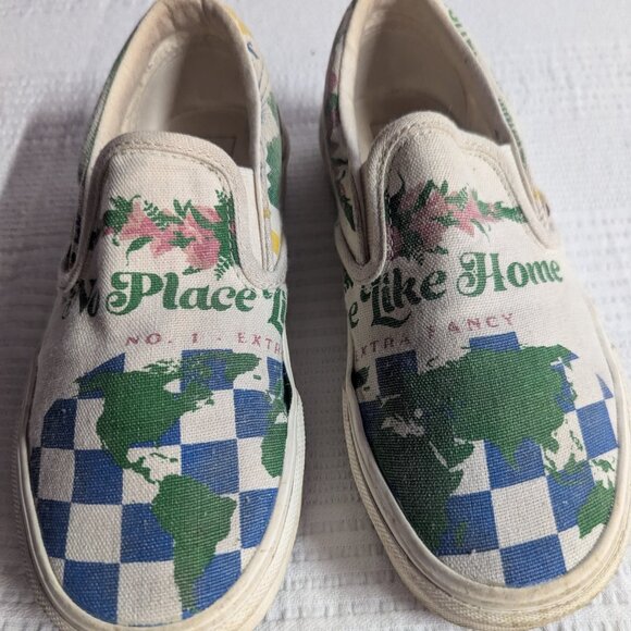 Rare "No Place Like Home" Hemp Vans Men size 4 Women size 5.5 - Picture 2 of 7